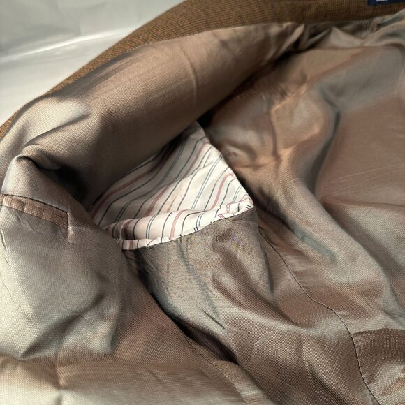 Ralph Lauren Houndstooth Sport Coat Mens Blazer Jacket Lambswool Single Breasted - Picture 9 of 16